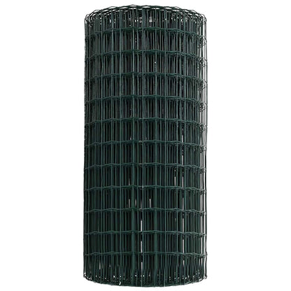 vidaXL Eurozaun Grün 0,4 x 50 m PVC-beschichtetes Eisen