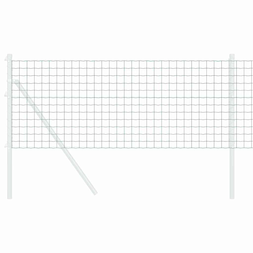 vidaXL Eurozaun Grün 0,4 x 50 m PVC-beschichtetes Eisen