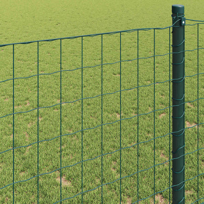 vidaXL Eurozaun Grün 0,6 x 50 m PVC-beschichtetes Eisen