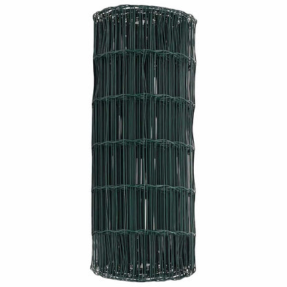 vidaXL Eurozaun Grün 0,4 x 50 m PVC-beschichtetes Eisen