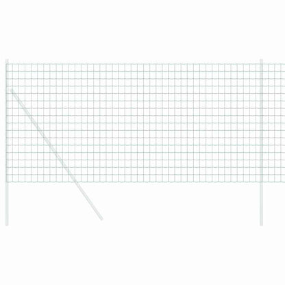 vidaXL Eurozaun Grün 0,6 x 10 m PVC-beschichtetes Eisen