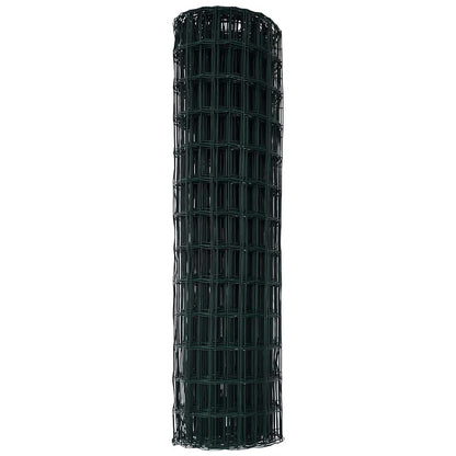 vidaXL Grillage européen vert 1,4 x 10 m en fer revêtu de PVC
