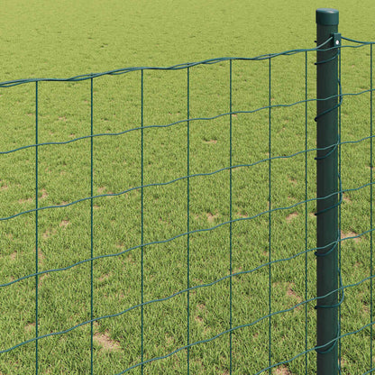 vidaXL Clôture en grillage Euro vert 1,6 x 10 m fer enduit de PVC