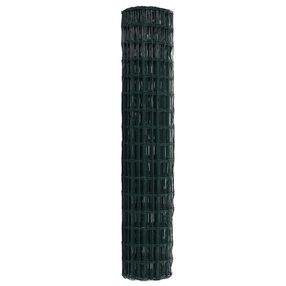 vidaXL Clôture en grillage Euro vert 1,6 x 10 m fer enduit de PVC