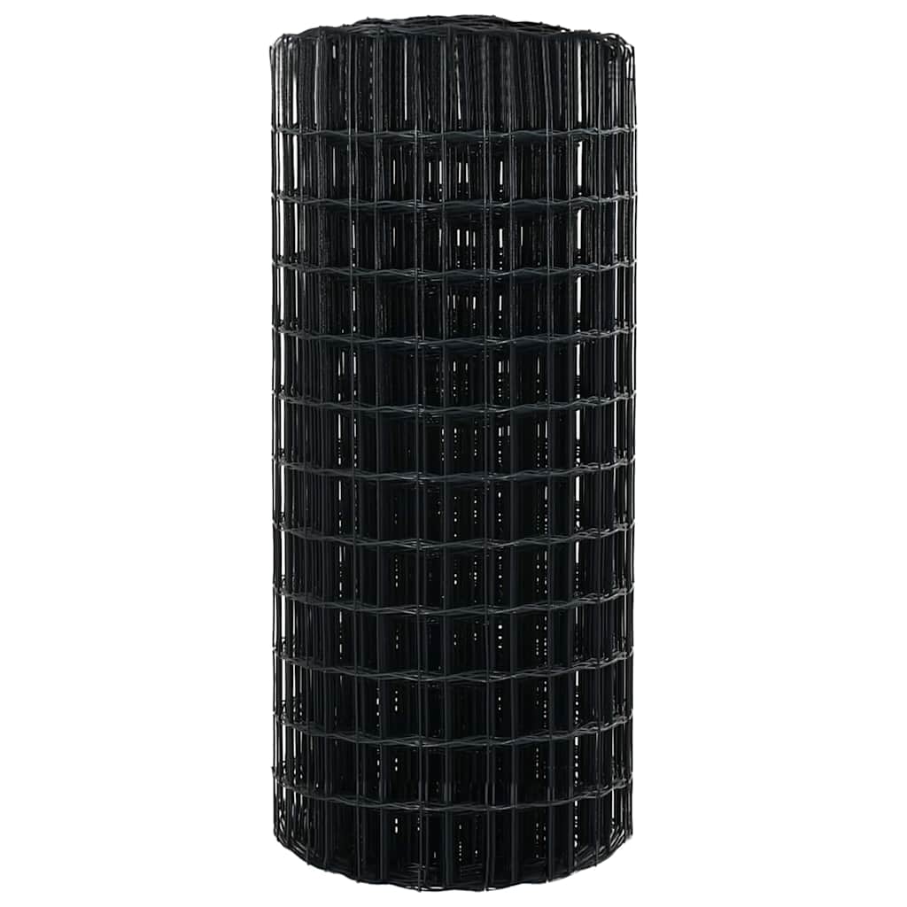 vidaXL Clôture Euro Grise 0,6 x 10 m en Fer Enduit de PVC