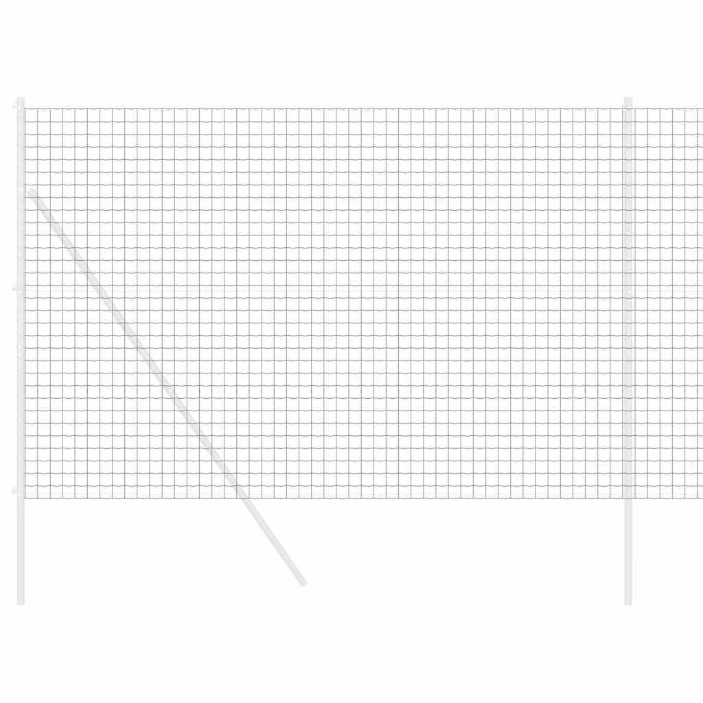 vidaXL Eurozaun Grau 1,5 x 10 m PVC-beschichtetes Eisen