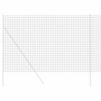 vidaXL Eurozaun Grau 1,5 x 10 m PVC-beschichtetes Eisen