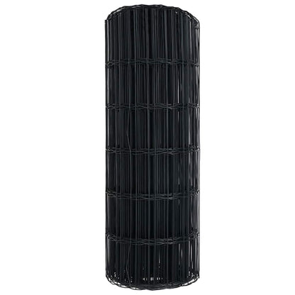 vidaXL Clôture Euro Grise 0,6 x 10 m Fer enduit de PVC