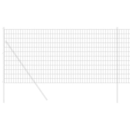 vidaXL Clôture européenne grise 1,2 x 10 m en fer revêtu de PVC
