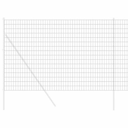 vidaXL Eurozaun Grau 1,6 x 10 m PVC-beschichtetes Eisen
