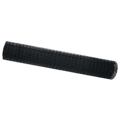 vidaXL Eurozaun Grau 1,5 x 10 m PVC-beschichtetes Eisen