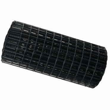 vidaXL Eurozaun Grau 0,6 x 10 m PVC-beschichtetes Eisen