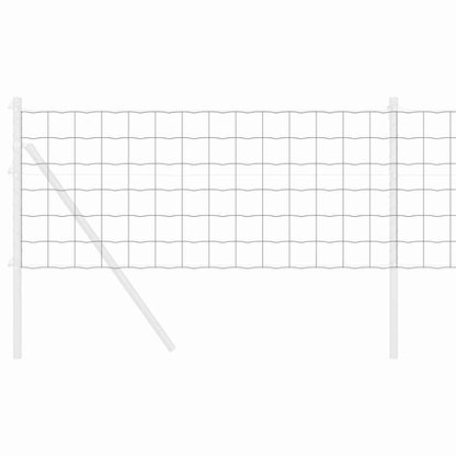 vidaXL Eurozaun Grau 0,6 x 10 m PVC-beschichtetes Eisen