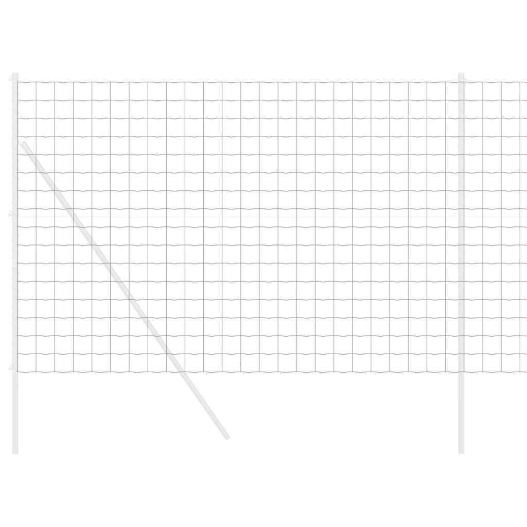 vidaXL Eurozaun Grau 1,6 x 10 m PVC-beschichtetes Eisen