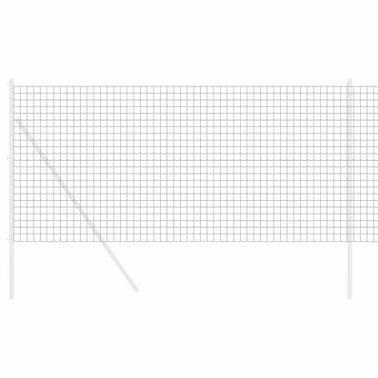 vidaXL Eurozaun Grau 1 x 25 m PVC-beschichtetes Eisen