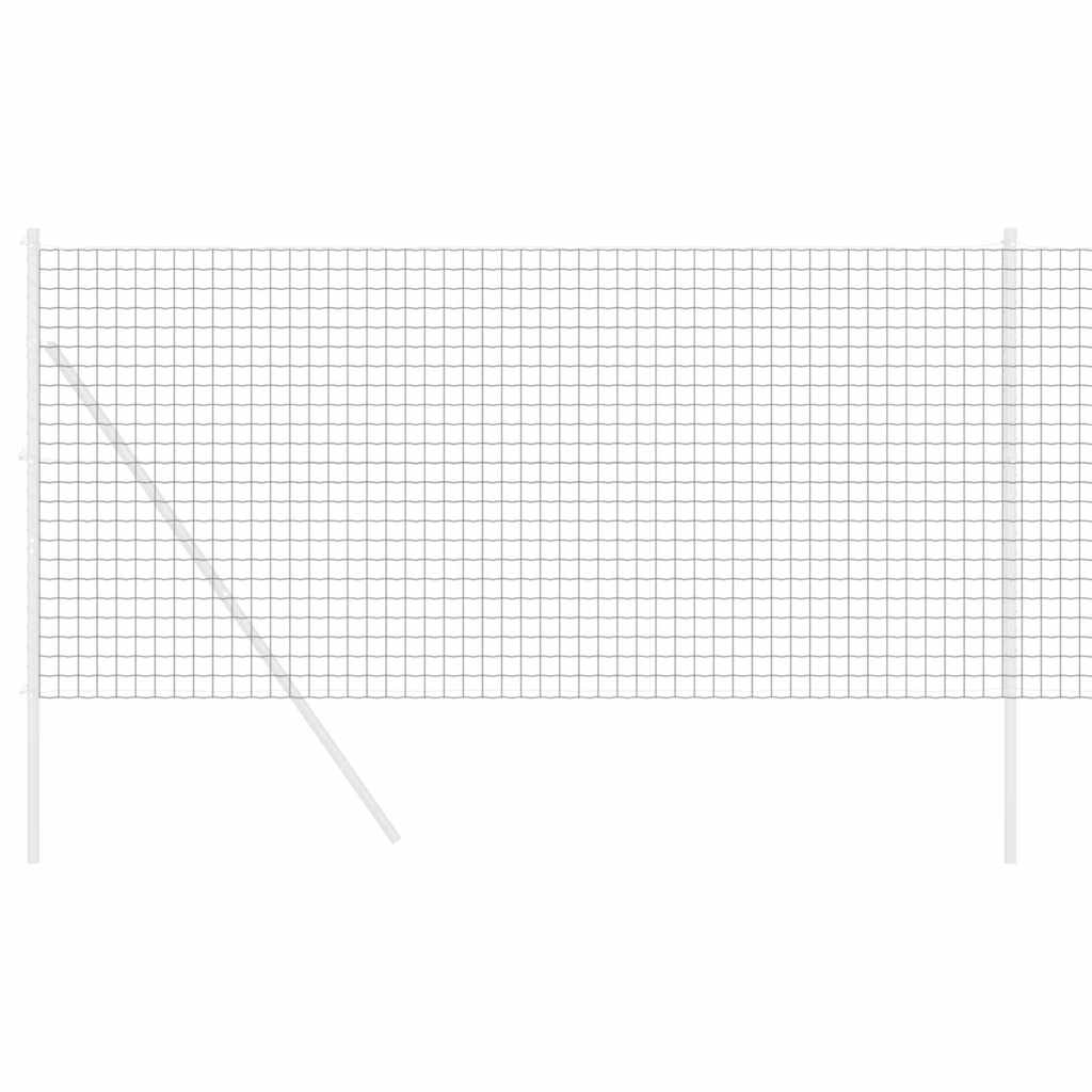vidaXL Eurozaun Grau 1,2 x 25 m PVC-beschichtetes Eisen