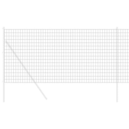 vidaXL Eurozaun Grau 1,2 x 25 m PVC-beschichtetes Eisen
