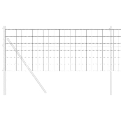 vidaXL Clôture Euro Grise 0,8 x 25 m Fer Revêtu de PVC