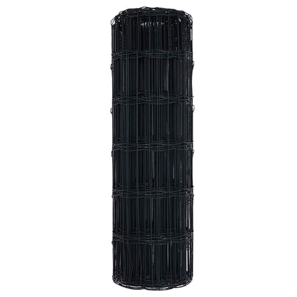 vidaXL Clôture Euro Grise 0,4 x 50 m en Fer revêtu de PVC