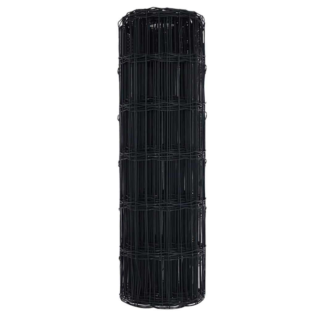Eurozaun Grau 0,6 x 50 m PVC-beschichtetes Eisen
