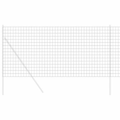 Eurozaun Grau 1,4 x 10 m PVC-beschichtetes Eisen