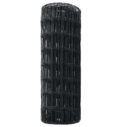 vidaXL Eurozaun Grau 0,6 x 25 m PVC-beschichtetes Eisen