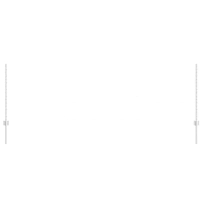 Zaunpfosten 22 pcs Silber 140 cm Stahl