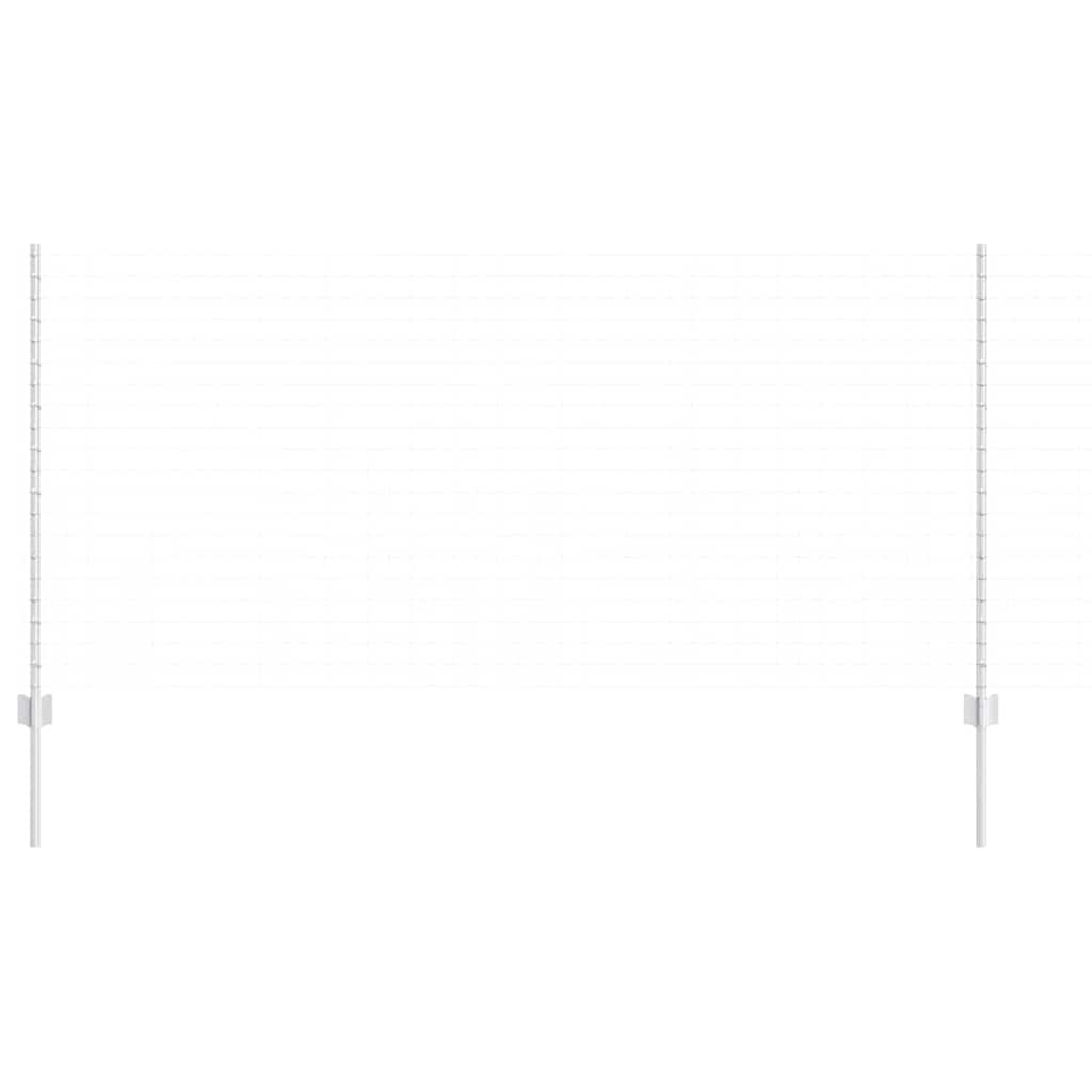 Zaunpfosten 44 pcs Silber 160 cm Stahl