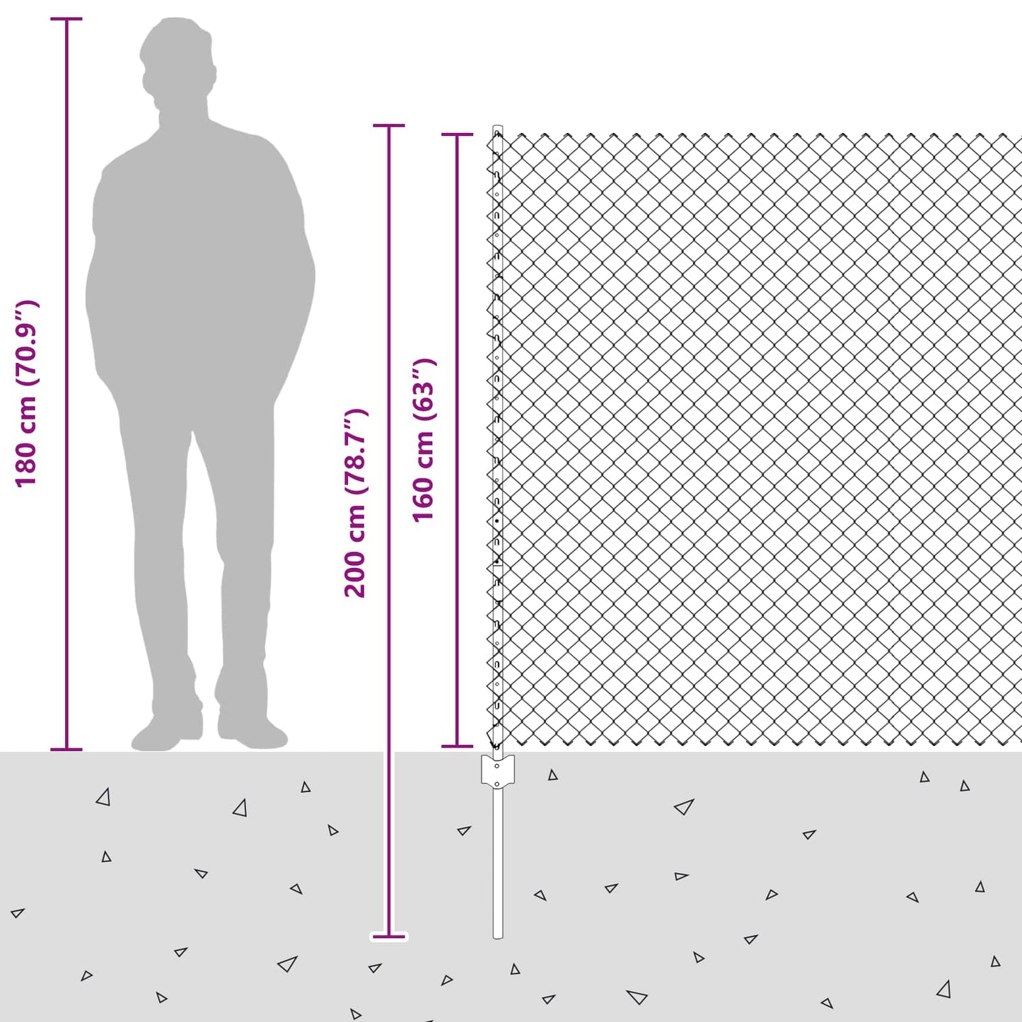 vidaXL Clôture avec Poteaux Vert 1,6 x 10 m Acier et PVC