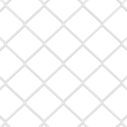 Zaun mit Pfosten Silber 1 x 10 m Stahl