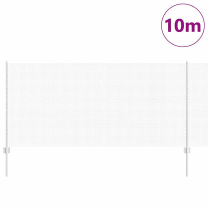 vidaXL Zaun mit Pfosten Silber 1 x 10 m Stahl