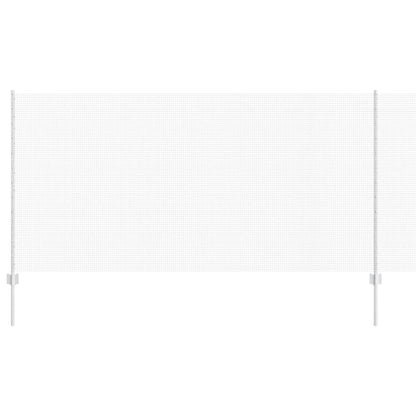 Zaun mit Pfosten Silber 1,2 x 10 m Stahl