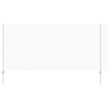 Zaun mit Pfosten Silber 1,2 x 10 m Stahl