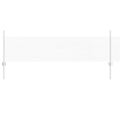 Zaun mit Pfosten Silber 0,5 x 25 m Stahl