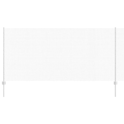 Zaun mit Pfosten Silber 1,2 x 25 m Stahl