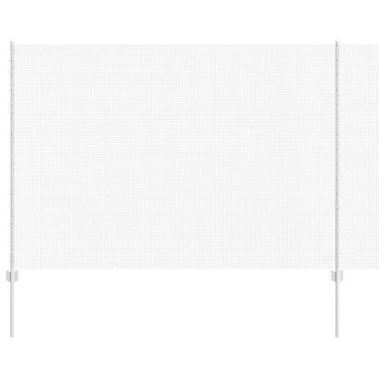 Zaun mit Pfosten Silber 1,5 x 25 m Stahl