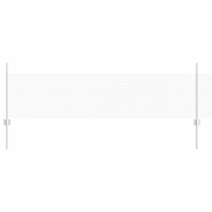 vidaXL Zaun mit Pfosten Silber 0,5 x 50 m Stahl