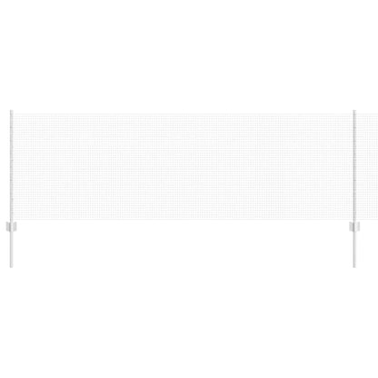 Zaun mit Pfosten Silber 0,8 x 50 m Stahl