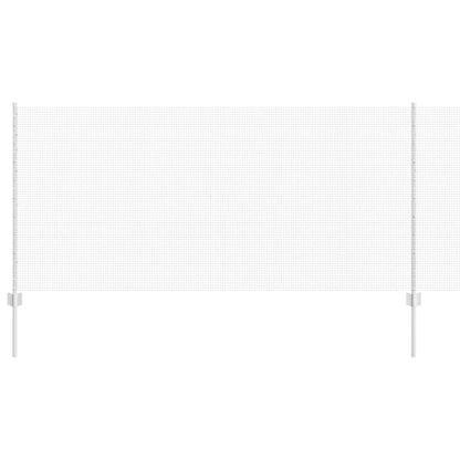 vidaXL Zaun mit Pfosten Silber 1 x 50 m Stahl