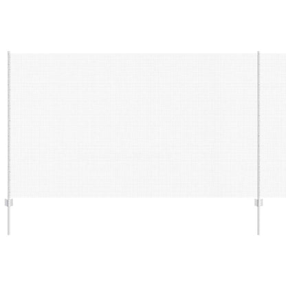 Zaun mit Pfosten Silber 1,4 x 50 m Stahl