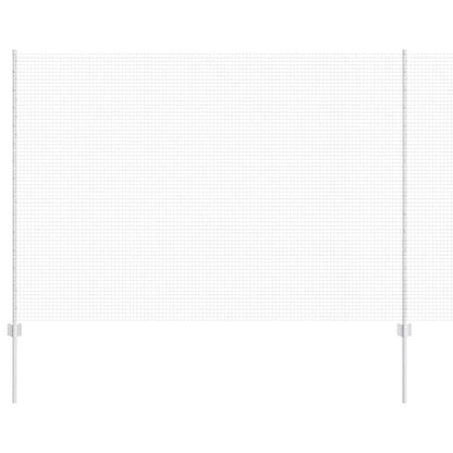 vidaXL Zaun mit Pfosten Silber 1,5 x 50 m Stahl