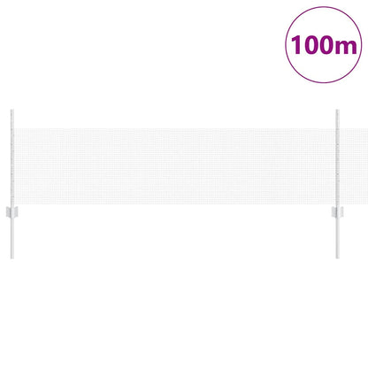 vidaXL Clôture avec poteaux Argent 0,5 x 100 m Acier