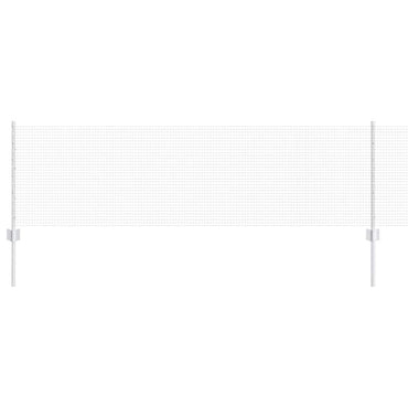 vidaXL Zaun mit Pfosten Silber 0,6 x 100 m Stahl
