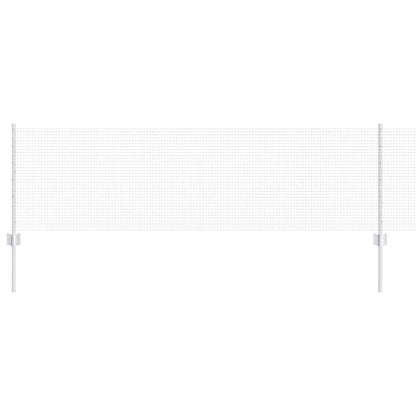 vidaXL Zaun mit Pfosten Silber 0,6 x 100 m Stahl