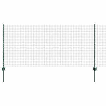 vidaXL Zaun mit Pfosten Grün 1 x 10 m Stahl