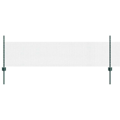 vidaXL Zaun mit Pfosten Grün 0,5 x 25 m Stahl