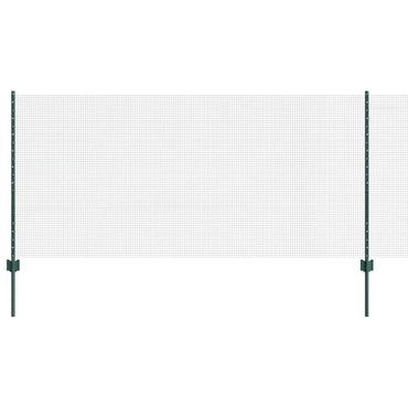 vidaXL Zaun mit Pfosten Grün 1 x 25 m Stahl