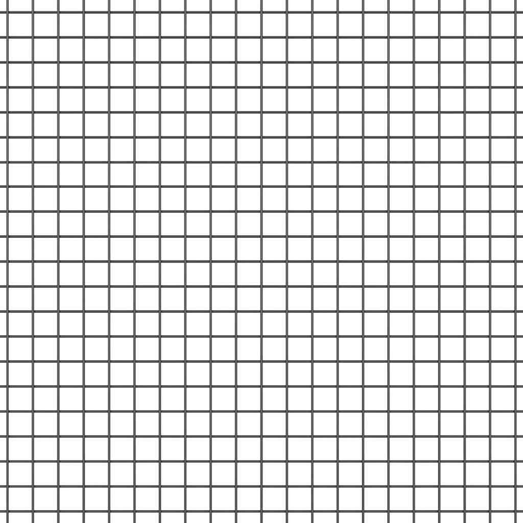 vidaXL Clôture avec poteaux Gris 1,2 x 10 m Acier et PVC