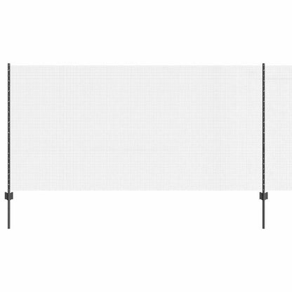 vidaXL Clôture avec poteaux Gris 1,2 x 10 m Acier et PVC