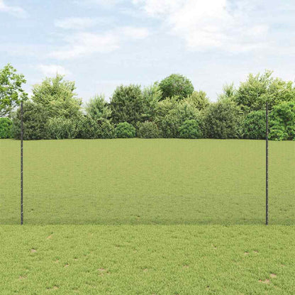 vidaXL Clôture avec poteaux gris 1,5 x 10 m Acier et PVC